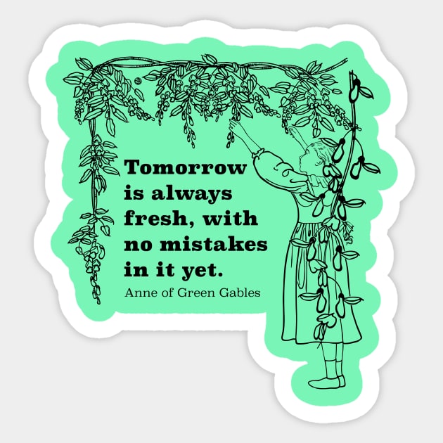 Mistakes - Anne of Green Gables Sticker by RG Standard